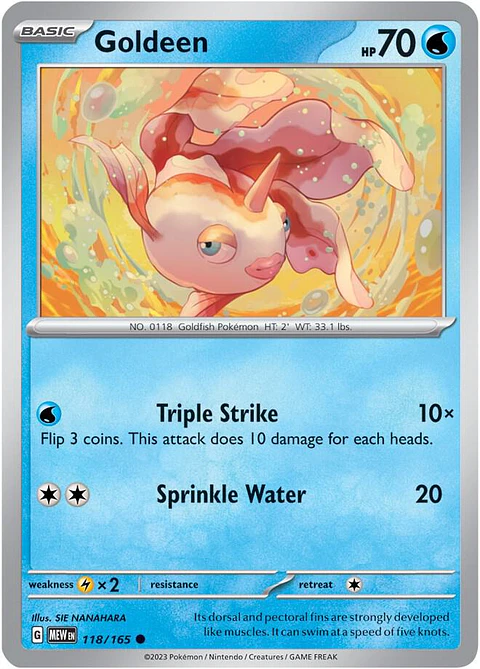 Goldeen - 118/165 - Common - MEW 