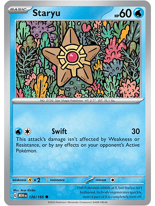 Staryu - 120/165 - Common - MEW 