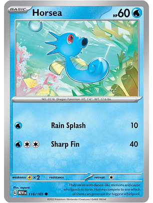 Horsea - 116/165 - Common - MEW 
