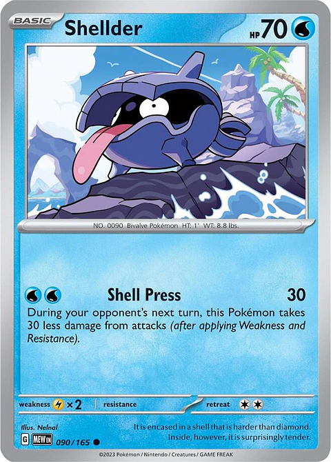 Shellder - 090/165 - Common - MEW