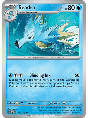 Seadra - 117/165 - Uncommon - MEW 
