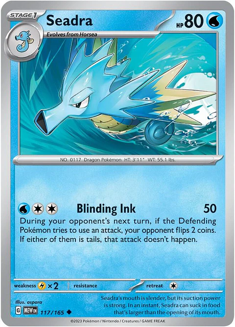 Seadra - 117/165 - Uncommon - MEW 