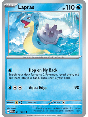 Lapras - 131/165 - Uncommon - MEW
