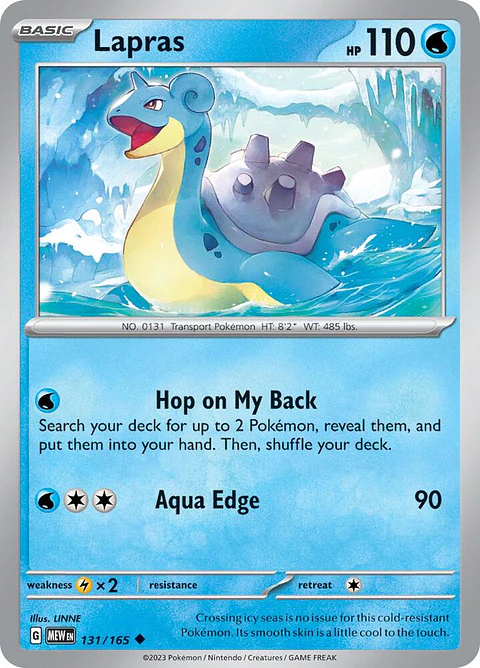 Lapras - 131/165 - Uncommon - MEW