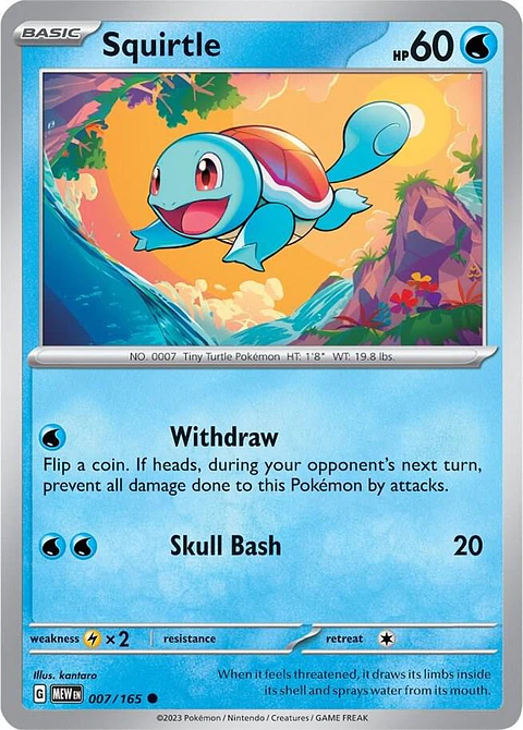 Squirtle - 007/165 - Common - MEW 