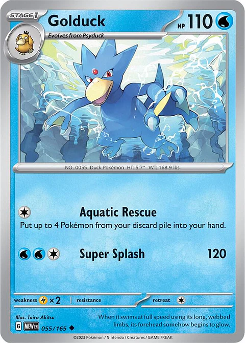 Golduck - 055/165 - Uncommon - MEW 