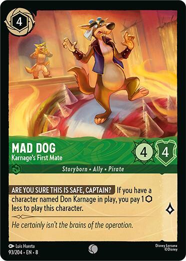 Mad Dog - Karnage's First Mate - 93/204 - Common - 8  1