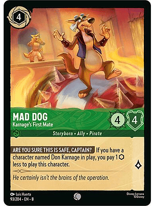 Mad Dog - Karnage's First Mate - 93/204 - Common - 8 