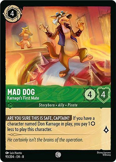 Mad Dog - Karnage's First Mate - 93/204 - Common - 8 
