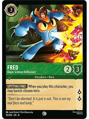 Fred - Major Science Enthusiast - 92/204 - Common - 8
