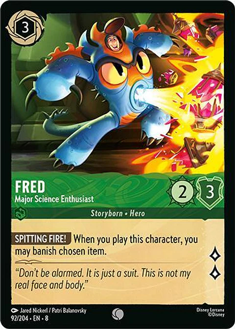 Fred - Major Science Enthusiast - 92/204 - Common - 8