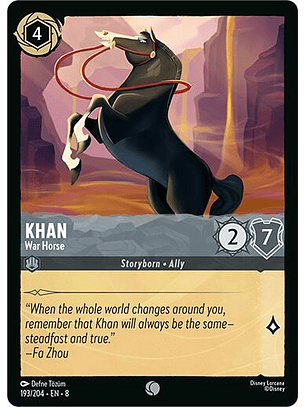Khan - War Horse - 193/204 - Common - 8 