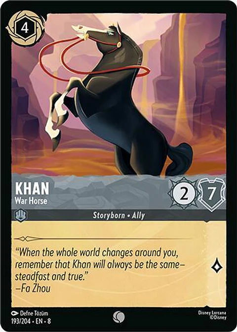 Khan - War Horse - 193/204 - Common - 8 