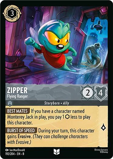 Zipper - Flying Ranger - 192/204 - Uncommon - 8 