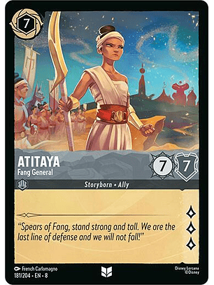 Atitaya - Fang General - 181/204 - Uncommon - 8 