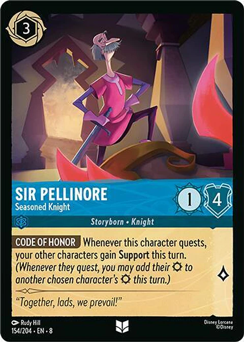 Sir Pellinore - Seasoned Knight - 154/204 - Uncommon - 8 