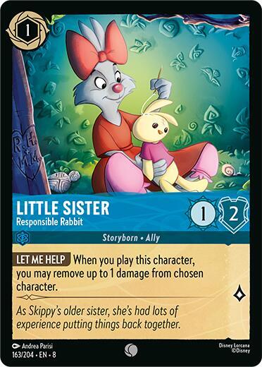 Little Sister - Responsible Rabbit - 163/204 - Common - 8  1