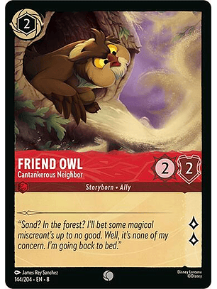 Friend Owl - Cantankerous Neighbor - 144/204 - Common - 8 