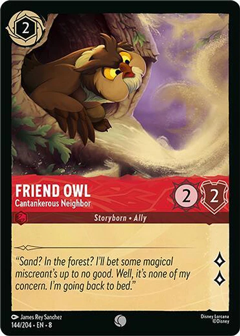 Friend Owl - Cantankerous Neighbor - 144/204 - Common - 8 