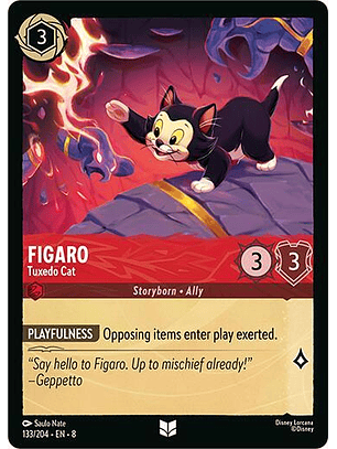 Figaro - Tuxedo Cat - 133/204 - Uncommon - 8 