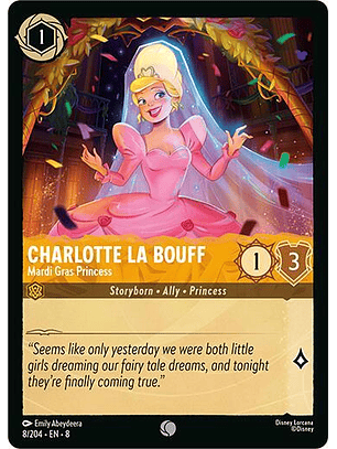 Charlotte La Bouff - Mardi Gras Princess - 8/204 - Common - 8 
