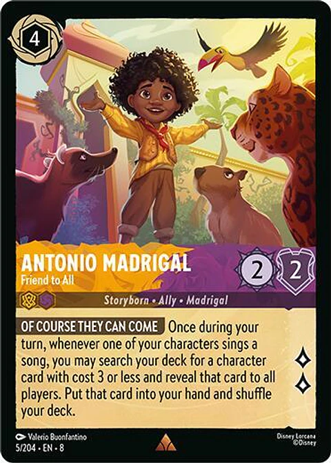 Antonio Madrigal - Friend to All - 5/204 - Rare - 8
