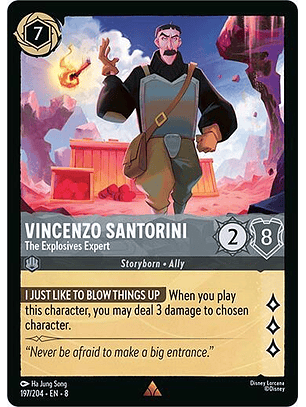Vincenzo Santorini - The Explosives Expert - 197/204 - Rare - 8 