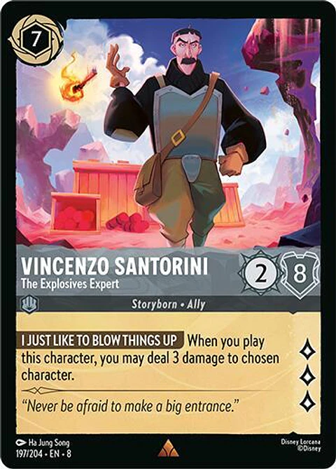 Vincenzo Santorini - The Explosives Expert - 197/204 - Rare - 8 