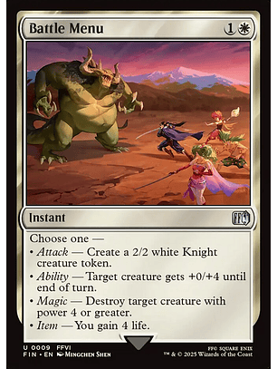 Battle Menu - FIN - U
