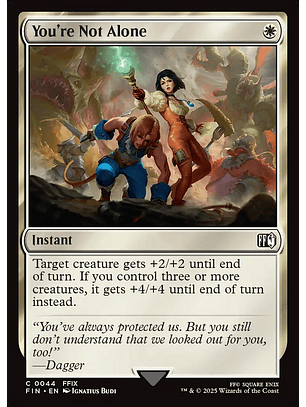 You're Not Alone - FIN - C