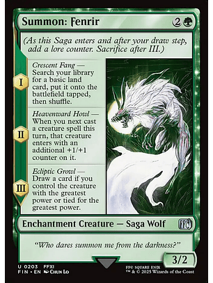 Summon: Fenrir - FIN - U