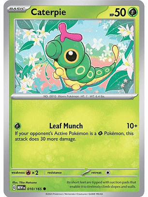 Caterpie - 010/165 - Common - MEW 