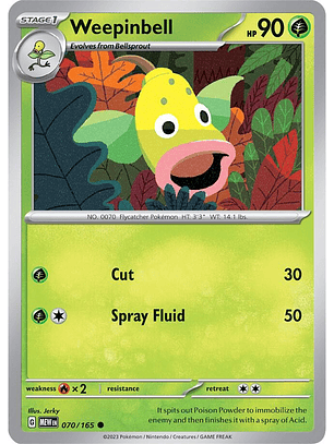 Weepinbell - 070/165 - Common - MEW 