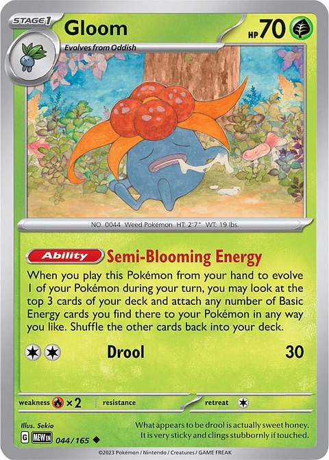 Gloom - 044/165 - Uncommon - MEW 