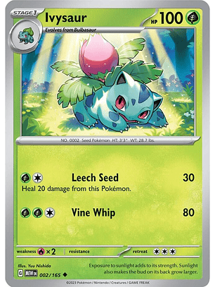 Ivysaur - 002/165 - Uncommon - MEW 