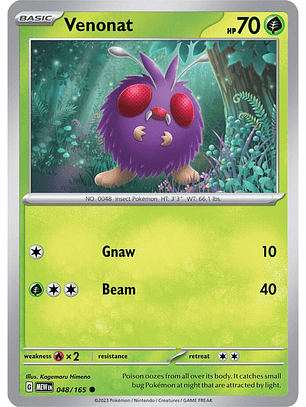 Venonat - 048/165 - Common - MEW 