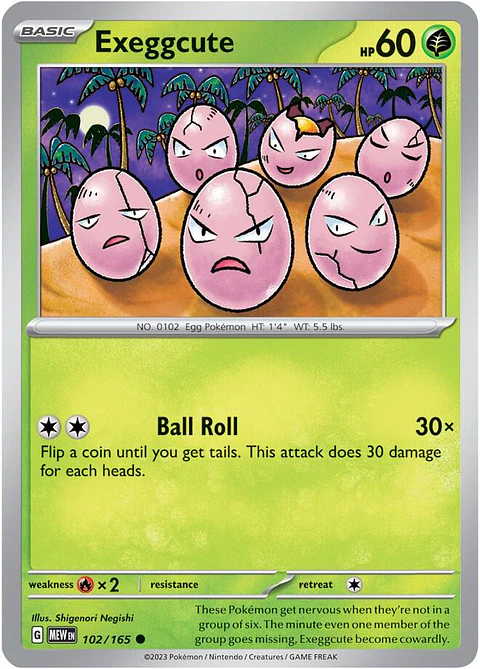 Exeggcute - 102/165 - Common - MEW