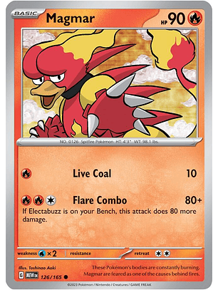 Magmar - 126/165 - Common - MEW