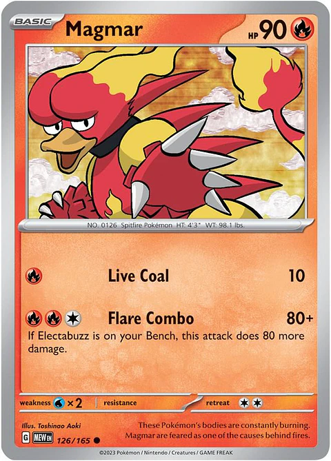 Magmar - 126/165 - Common - MEW