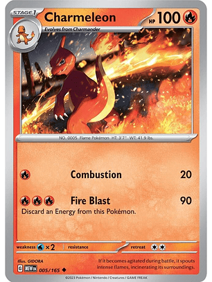 Charmeleon - 005/165 - Uncommon - MEW