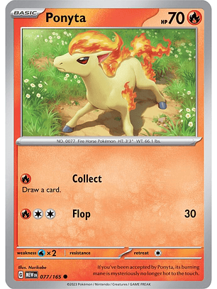 Ponyta - 077/165 - Common - MEW