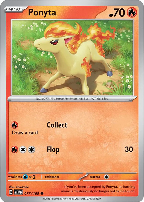 Ponyta - 077/165 - Common - MEW
