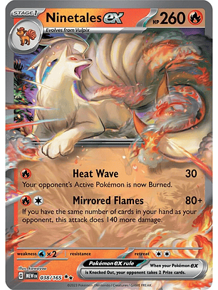 Ninetales ex - 038/165 - Ultra Rare - MEW
