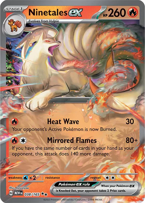 Ninetales ex - 038/165 - Ultra Rare - MEW