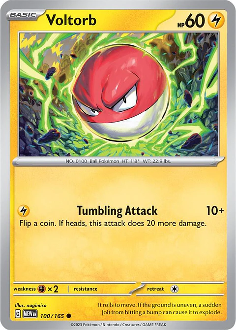 Voltorb - 100/165 - Common - MEW 