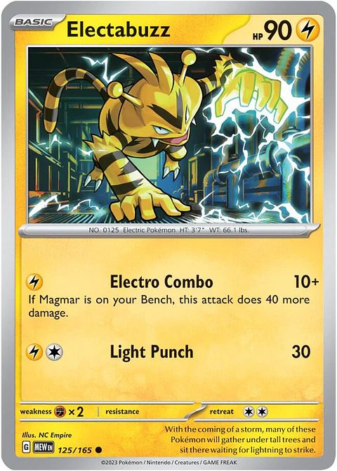 Electabuzz - 125/165 - Common - MEW 