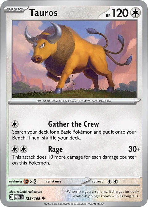 Tauros - 128/165 - Uncommon - mew