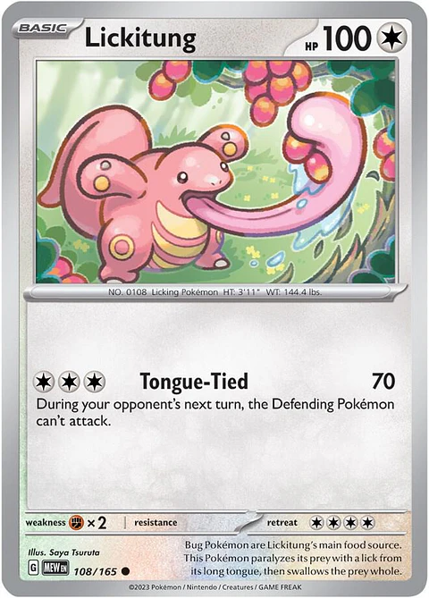 Lickitung - 108/165 - Common - mew