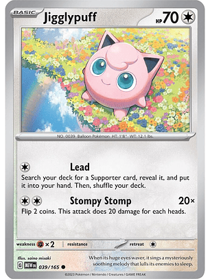 Jigglypuff - 039/165 - Common - mew