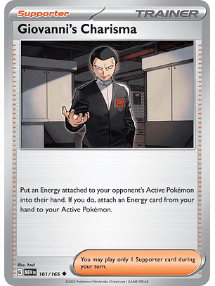 Giovanni's Charisma - 161/165 - Uncommon - Mew